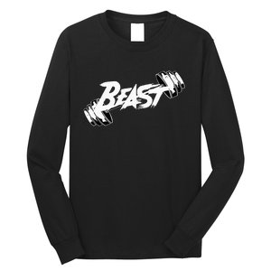 Beast Performance Motivation Graphic Long Sleeve Shirt