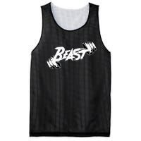 Beast Performance Motivation Graphic Mesh Reversible Basketball Jersey Tank