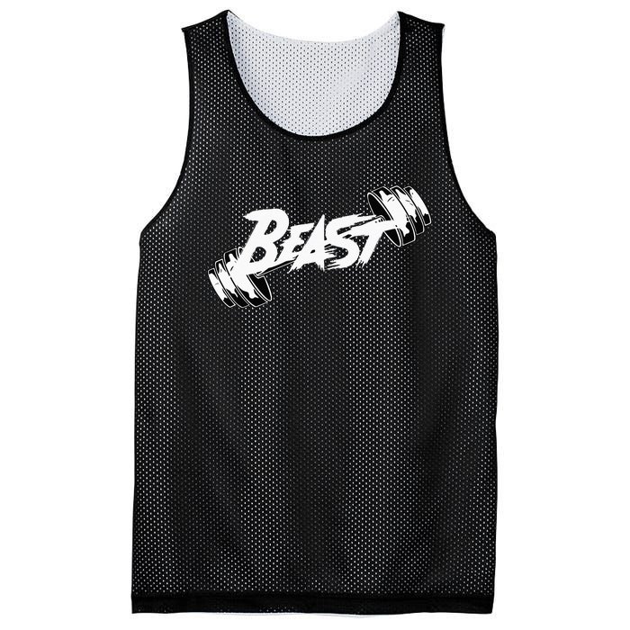 Beast Performance Motivation Graphic Mesh Reversible Basketball Jersey Tank