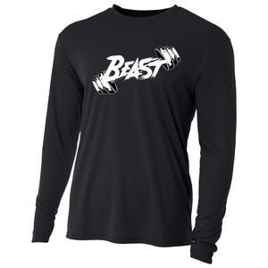 Beast Performance Motivation Graphic Cooling Performance Long Sleeve Crew