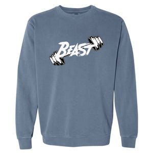 Beast Performance Motivation Graphic Garment-Dyed Sweatshirt