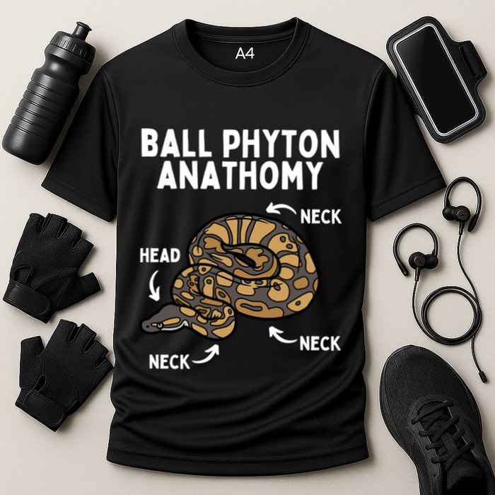Ball Python Meaningful Gift Snake Reptile Herpetology Ball Python Cool Gift Cooling Performance Crew T-Shirt