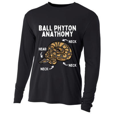 Ball Python Meaningful Gift Snake Reptile Herpetology Ball Python Cool Gift Cooling Performance Long Sleeve Crew