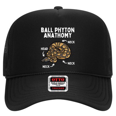 Ball Python Meaningful Gift Snake Reptile Herpetology Ball Python Cool Gift Trucker Hat