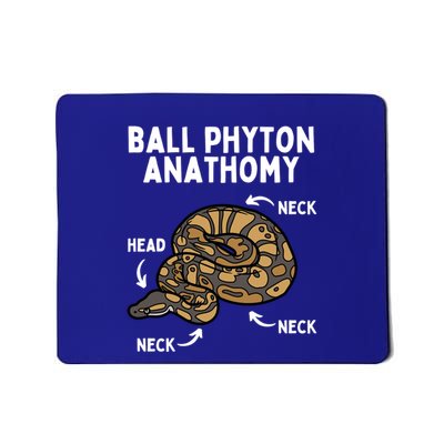 Ball Python Meaningful Gift Snake Reptile Herpetology Ball Python Cool Gift Mousepad