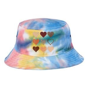 Black Pride Melanin Skin Tone Hearts Black History Month Tie Dye Newport Bucket Hat