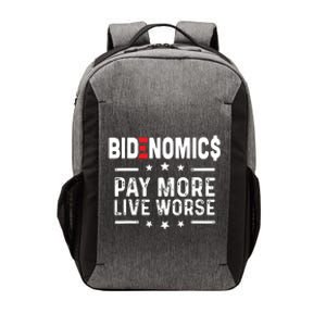 Bidenomics Pay More Live Worse Anti Biden Recession Vector Backpack