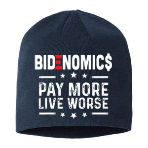 Bidenomics Pay More Live Worse Anti Biden Recession Sustainable Beanie