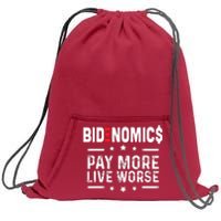 Bidenomics Pay More Live Worse Anti Biden Recession Sweatshirt Cinch Pack Bag