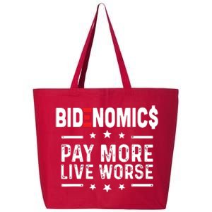 Bidenomics Pay More Live Worse Anti Biden Recession 25L Jumbo Tote