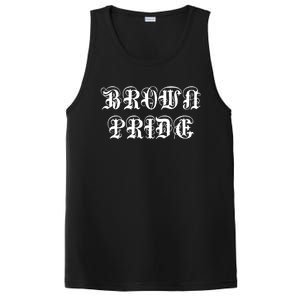 Brown Pride Mexican Spanish Hispanic Chicano Og Funny Gift PosiCharge Competitor Tank