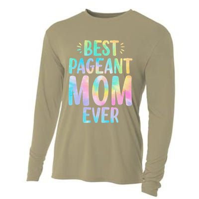 Best Pageant Mom Ever Beauty Contest Mom Tie Dye Glitz Glam Cooling Performance Long Sleeve Crew