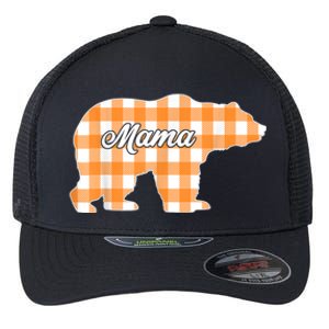 Buffalo Plaid Mama Bear Tee Mothers Day Flexfit Unipanel Trucker Cap