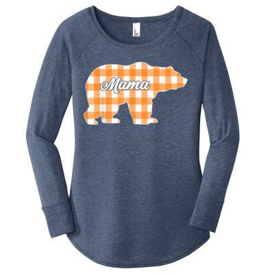 Buffalo Plaid Mama Bear Tee Mothers Day Women's Perfect Tri Tunic Long Sleeve Shirt