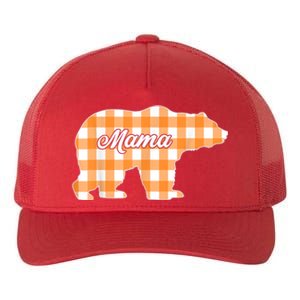 Buffalo Plaid Mama Bear Tee Mothers Day Yupoong Adult 5-Panel Trucker Hat