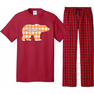 Buffalo Plaid Mama Bear Tee Mothers Day Pajama Set