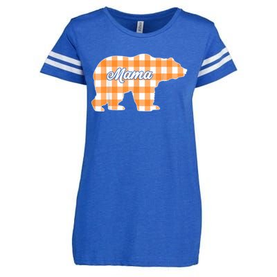 Buffalo Plaid Mama Bear Tee Mothers Day Enza Ladies Jersey Football T-Shirt