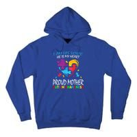 Blue Proud Mother Autism Awareness Mom Son I Am His Voice Gift Tall Hoodie