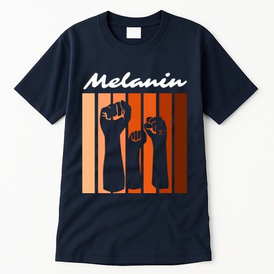 Black Pride Melanin Civil Rights & Black History Month VNeck Tall T-Shirt