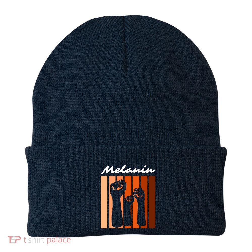 Black Pride Melanin Civil Rights & Black History Month VNeck Beanie