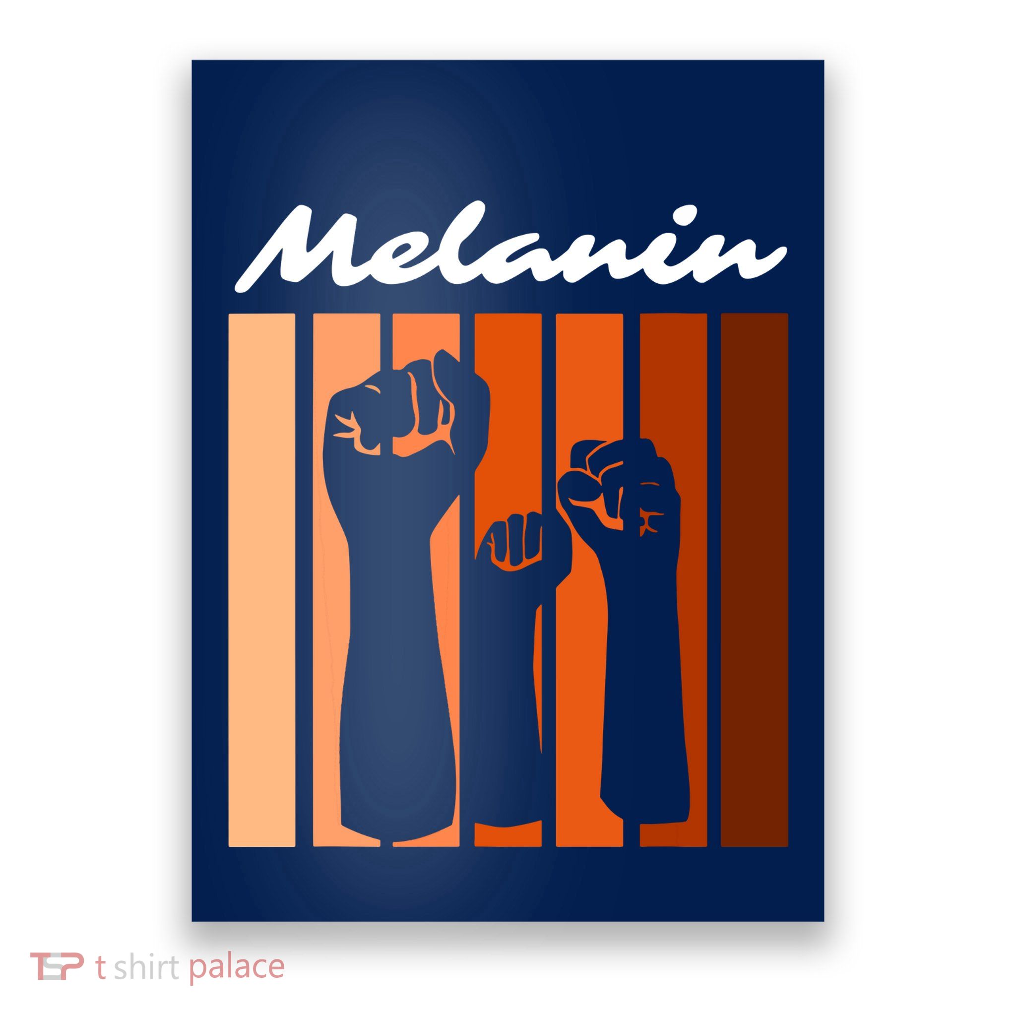 Black Pride Melanin Civil Rights & Black History Month VNeck Poster