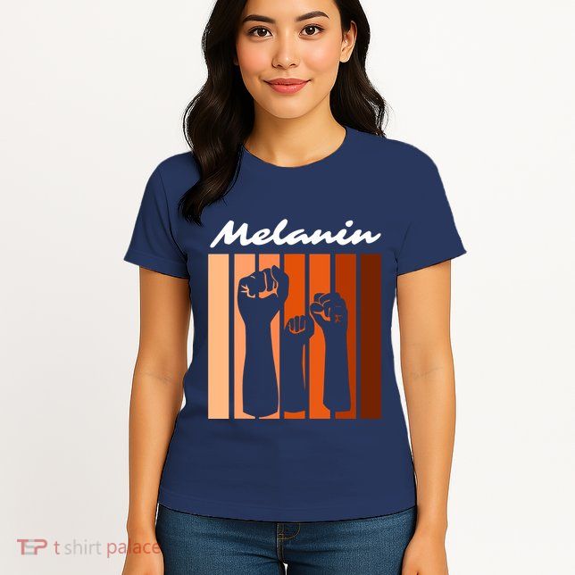Black Pride Melanin Civil Rights & Black History Month VNeck Womens T-Shirt