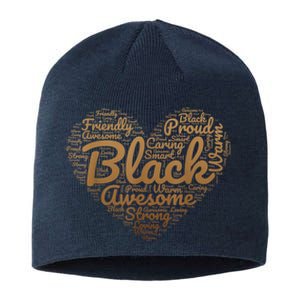 Black Pride Melanin Women Valentine & Black History Month Sustainable Beanie