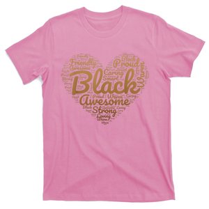 Black Pride Melanin Women Valentine & Black History Month T-Shirt