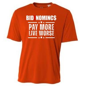 Bidenomics Pay More Live Worse Funny Anti Joe Biden Cooling Performance Crew T-Shirt