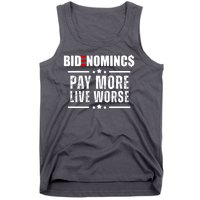 Bidenomics Pay More Live Worse Funny Anti Joe Biden Tank Top