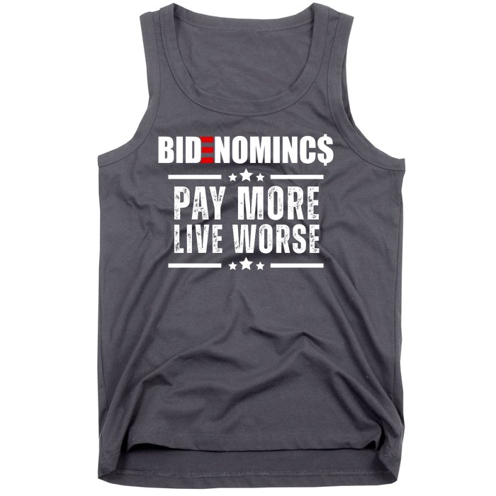 Bidenomics Pay More Live Worse Funny Anti Joe Biden Tank Top