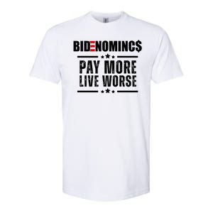 Bidenomics Pay More Live Worse Funny Anti Joe Biden Softstyle CVC T-Shirt