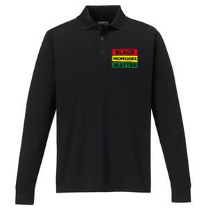 BLACK PROFESSORS MATTER GIFT Performance Long Sleeve Polo