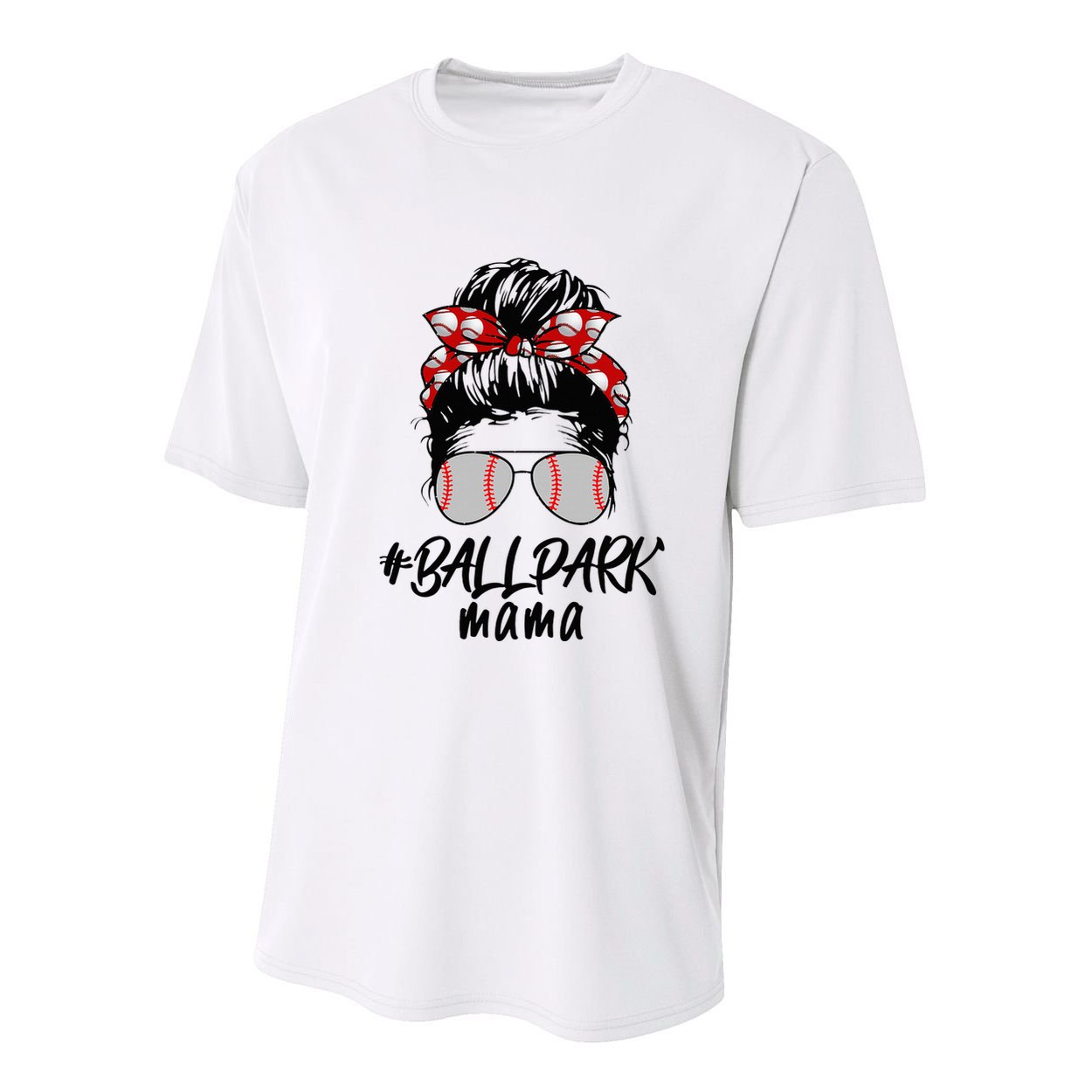 Ball Park Mama. Baseball Softball MotherS Day Ideas For Mom Youth Performance Sprint T-Shirt