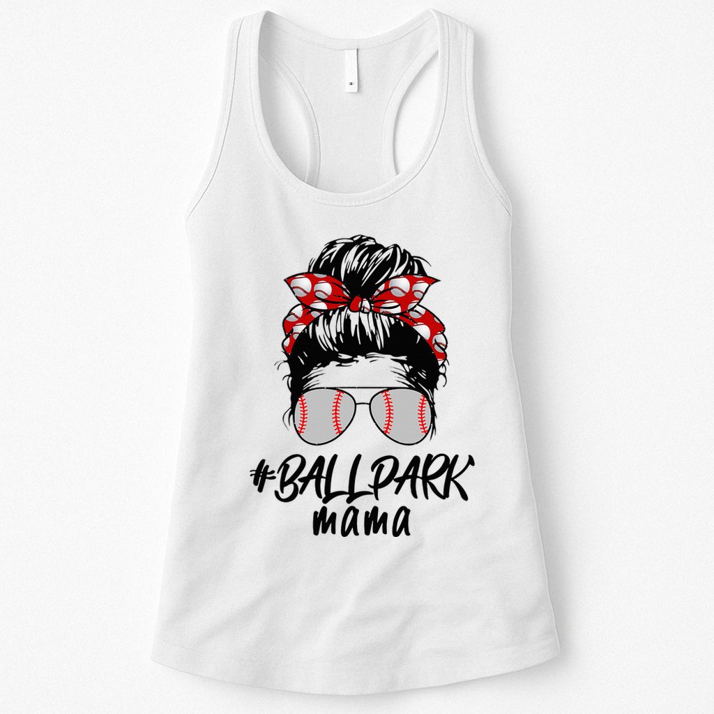 Ball Park Mama. Baseball Softball MotherS Day Ideas For Mom Womens Tank Top