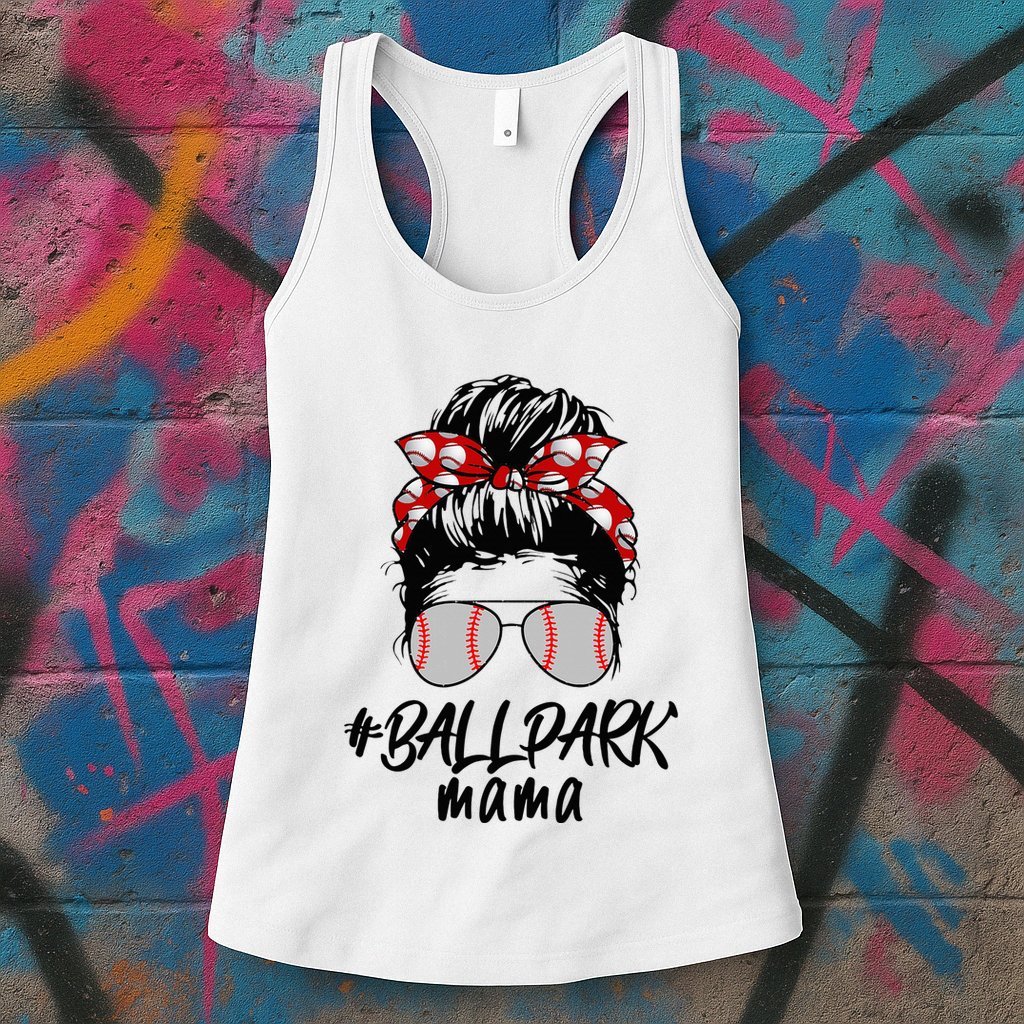 Ball Park Mama. Baseball Softball MotherS Day Ideas For Mom Womens Tank Top