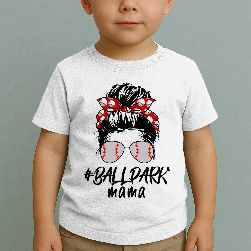 Ball Park Mama. Baseball Softball MotherS Day Ideas For Mom Toddler T-Shirt