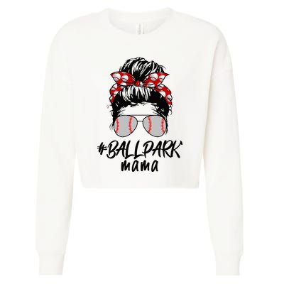 Ball Park Mama. Baseball Softball MotherS Day Ideas For Mom Cropped Pullover Crew