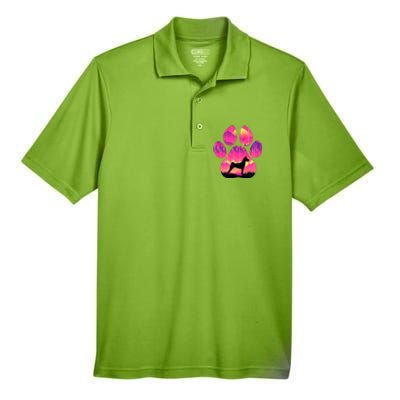 Basenji Paw Mom Dad Dog Lover Men's Origin Performance Pique Polo