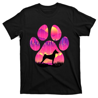 Basenji Paw Mom Dad Dog Lover T-Shirt