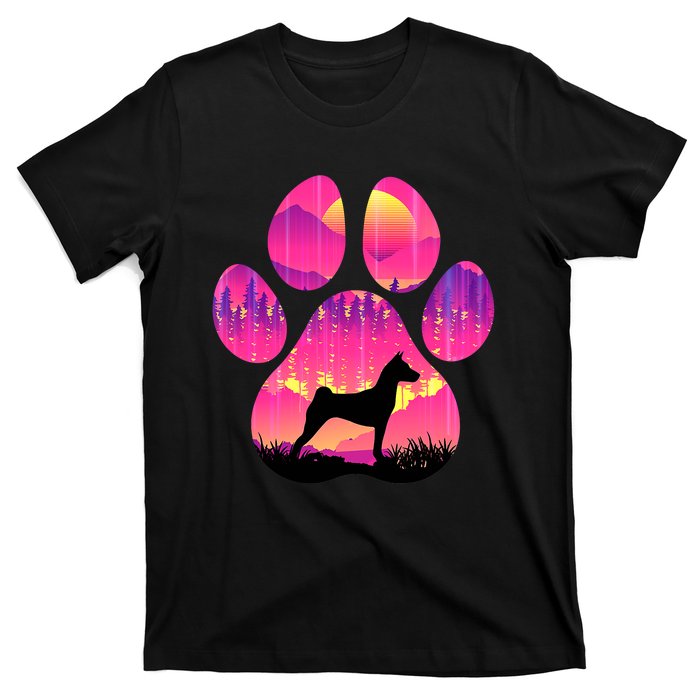 Basenji Paw Mom Dad Dog Lover T-Shirt