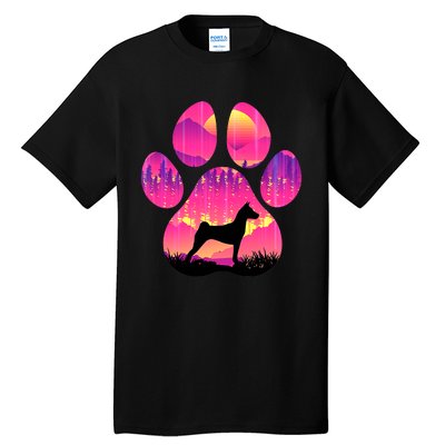 Basenji Paw Mom Dad Dog Lover Tall T-Shirt