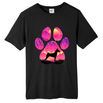 Basenji Paw Mom Dad Dog Lover Tall Fusion ChromaSoft Performance T-Shirt