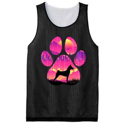 Basenji Paw Mom Dad Dog Lover Mesh Reversible Basketball Jersey Tank