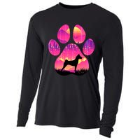 Basenji Paw Mom Dad Dog Lover Cooling Performance Long Sleeve Crew