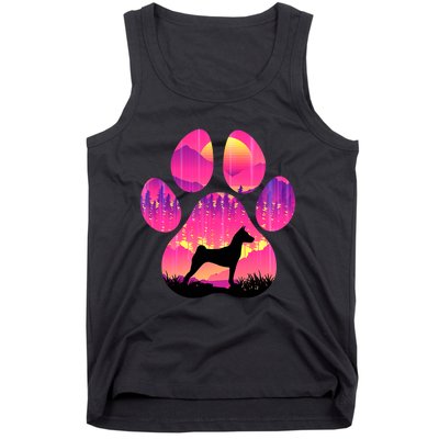 Basenji Paw Mom Dad Dog Lover Tank Top