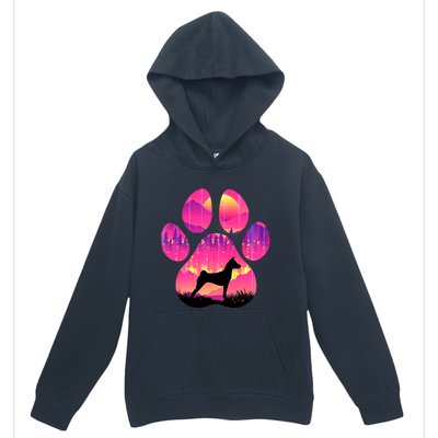 Basenji Paw Mom Dad Dog Lover Urban Pullover Hoodie