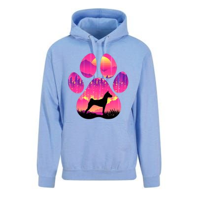 Basenji Paw Mom Dad Dog Lover Unisex Surf Hoodie