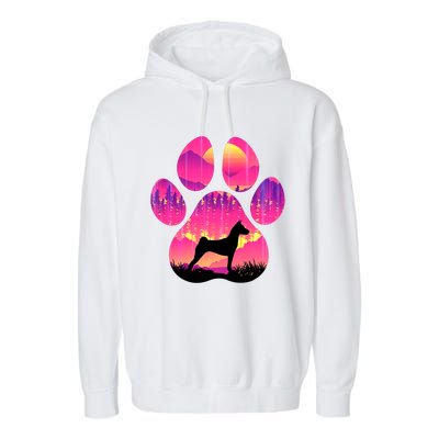 Basenji Paw Mom Dad Dog Lover Garment-Dyed Fleece Hoodie