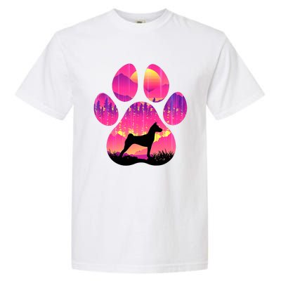 Basenji Paw Mom Dad Dog Lover Garment-Dyed Heavyweight T-Shirt